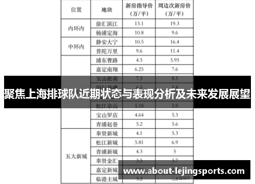 聚焦上海排球队近期状态与表现分析及未来发展展望